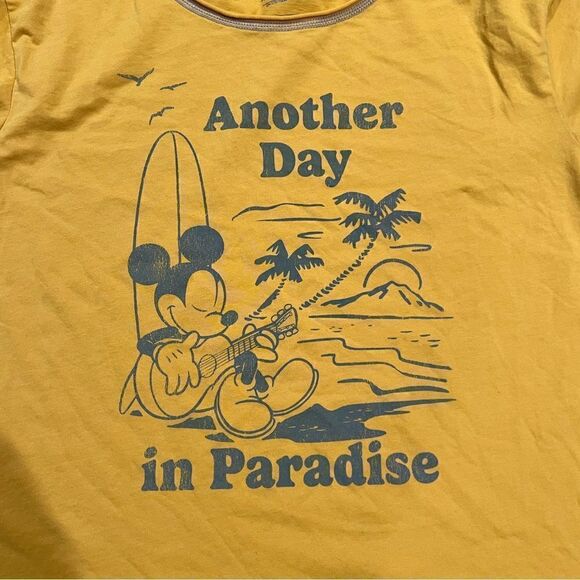 NEW Disney Parks Mickey Mouse Crop Top Women’s Large - Picture 3 of 3